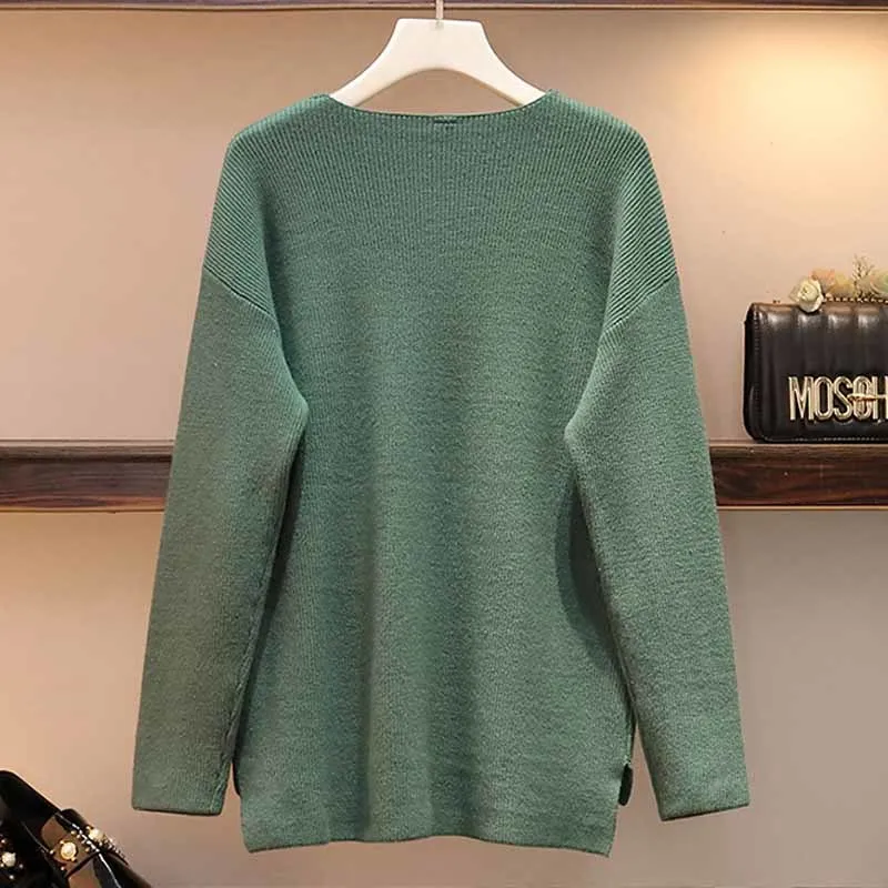 Женский трикотажный комплект из двух предметов повседневный однотонный