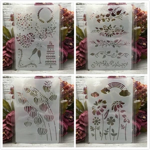 4 шт., 26*17 см, Радужный торт, свадьба, сделай сам, многослойные трафареты, настенная живопись, раскраска для скрапбукинга тиснильный альбом, декоративный шаблон