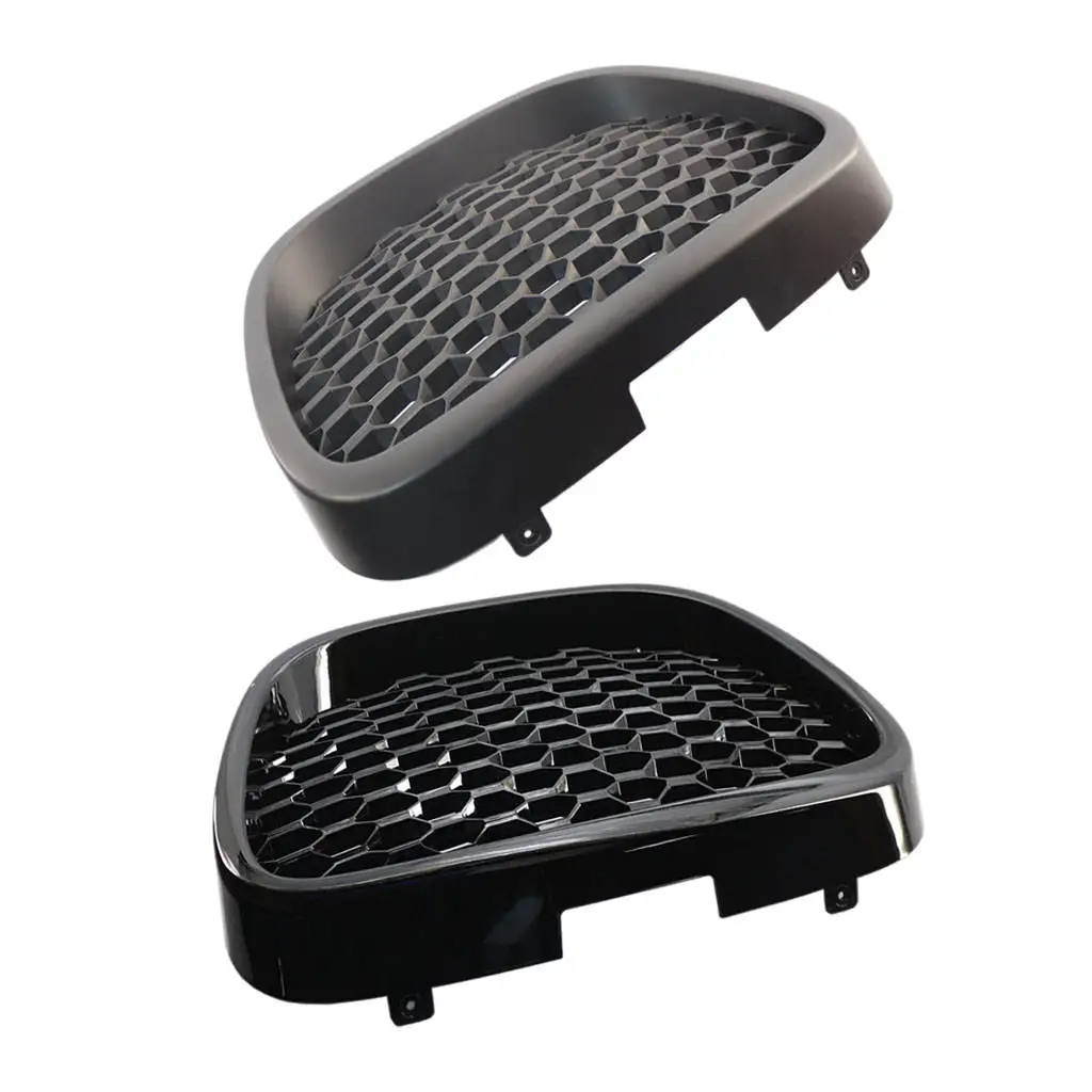 

Front Honeycomb Grill Grille Black Racing Badgeless Mesh Sport Grills for Seat Leon MK2 1P1 06-09 Protector Car Styling