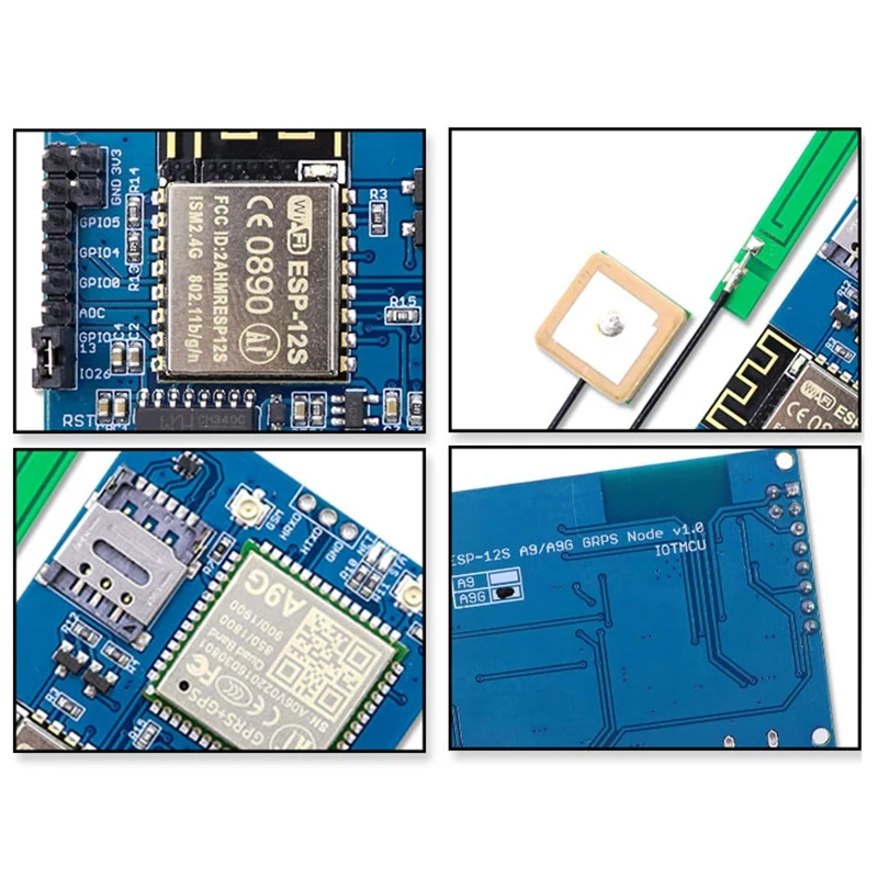 ESP8266 ESP-12S A9G GSM GPRS + GPS IOT узел V1.0 модуль макетная плата с все в одном WiFi сотовая