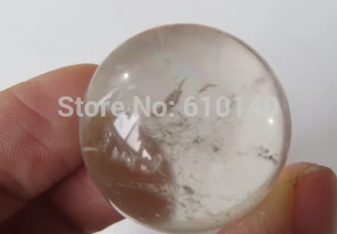 CLEAR QUARTZ NATURAL Crystal Sphere Rainbow BALL 25g 26mm | Дом и сад