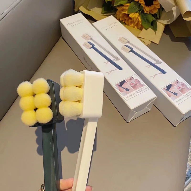 Мягкая щетка для ванны с длинной ручкой и лица двухцелевая зеркальная