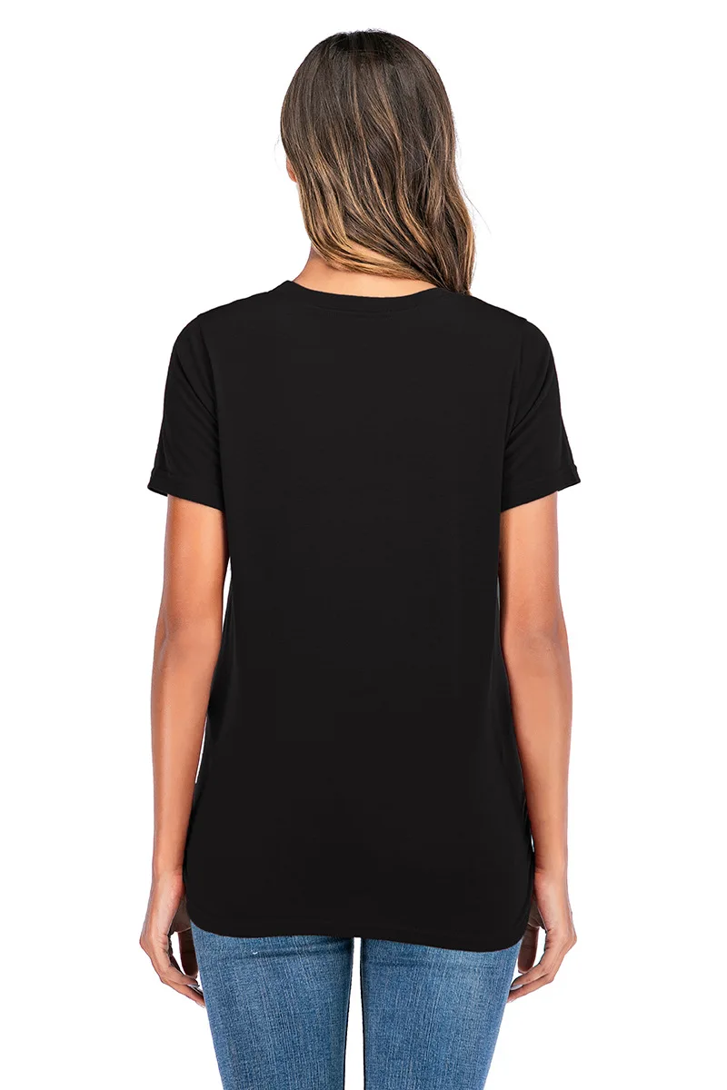 

2021 New European American style feet print round neck printing new summer fashion plus size maternity Top T shirt