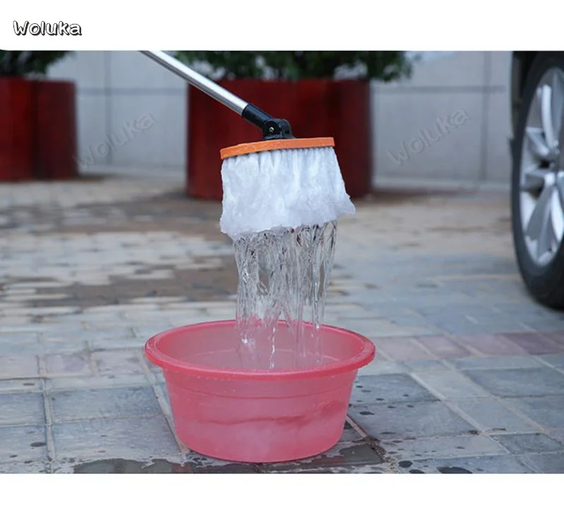 Щетка для мытья автомобиля щетка длинная ручка выдвижная мягкая волос