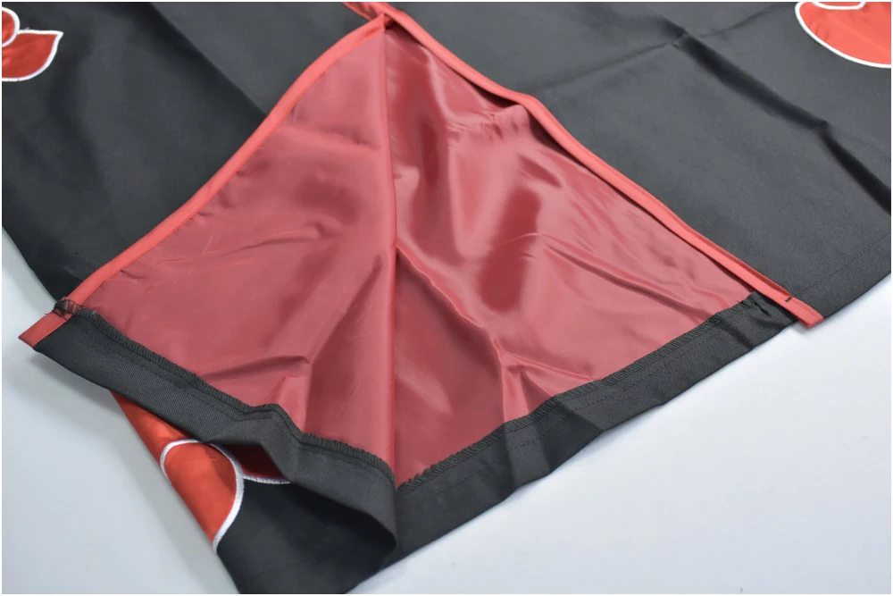 

3pcs Adult Men Kids Cloak Obito Costume Cosplay Women For Children Fancy Party Anime Cool Outfit Zipper Black Coat Dress