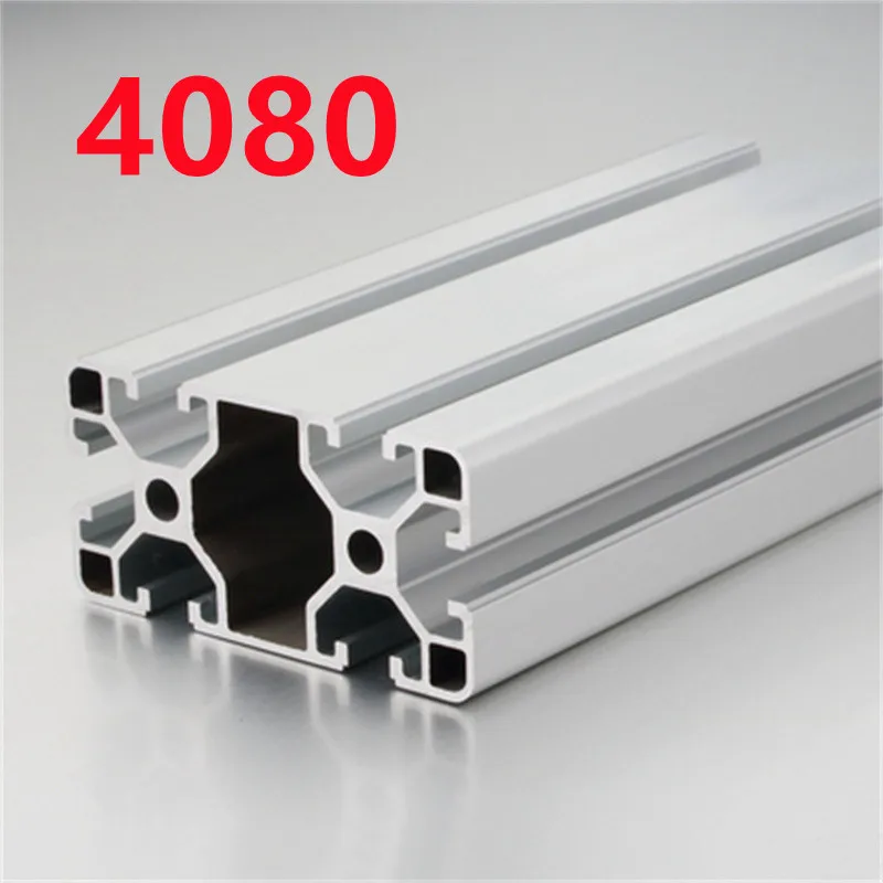 1pcs/lot 4080 Aluminum Profile Extrusion 100mm-500mm Length Linear Rail 200mm 400mm 500mm for DIY 3D Printer Workbench CNC
