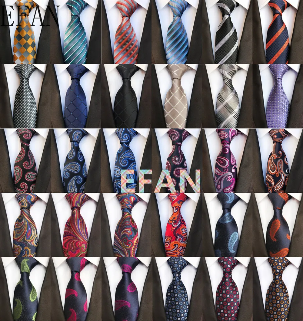 67 Colors Luxury 8cm Formal Dress Tie for Man Silk Tie Plaid Business Neck Tie Suit Cravat Wedding Party Necktie Men Gift