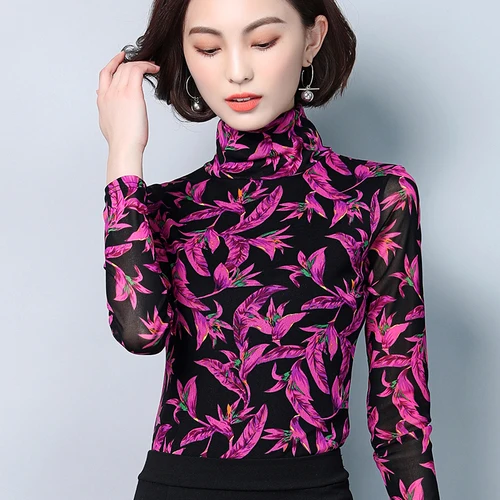 Новинка осени 2020 эластичные с длинным рукавом трендовые принтом большие размеры