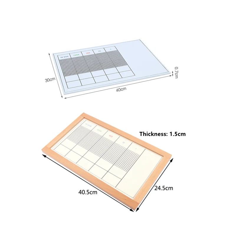 

Montessori Toys Wooden Dot Game Board Mathematic Materials to Exercise Decimal System Children's Math Toy Kids Early Education