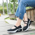 Кроссовки женские легкие на платформе, дышащие, повседневная обувь для прогулок, модная рабочая обувь на плоской подошве, с воздушной подушкой, лето
