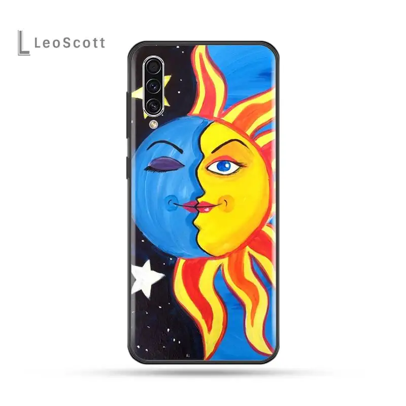 

Funny Sun Moon Face Phone Cases For Samsung Galaxy M10 20 30 A 40 50 70 71 6S A2 A6 A9 2018 J7 CORE PLUS STAR S10 5G C8