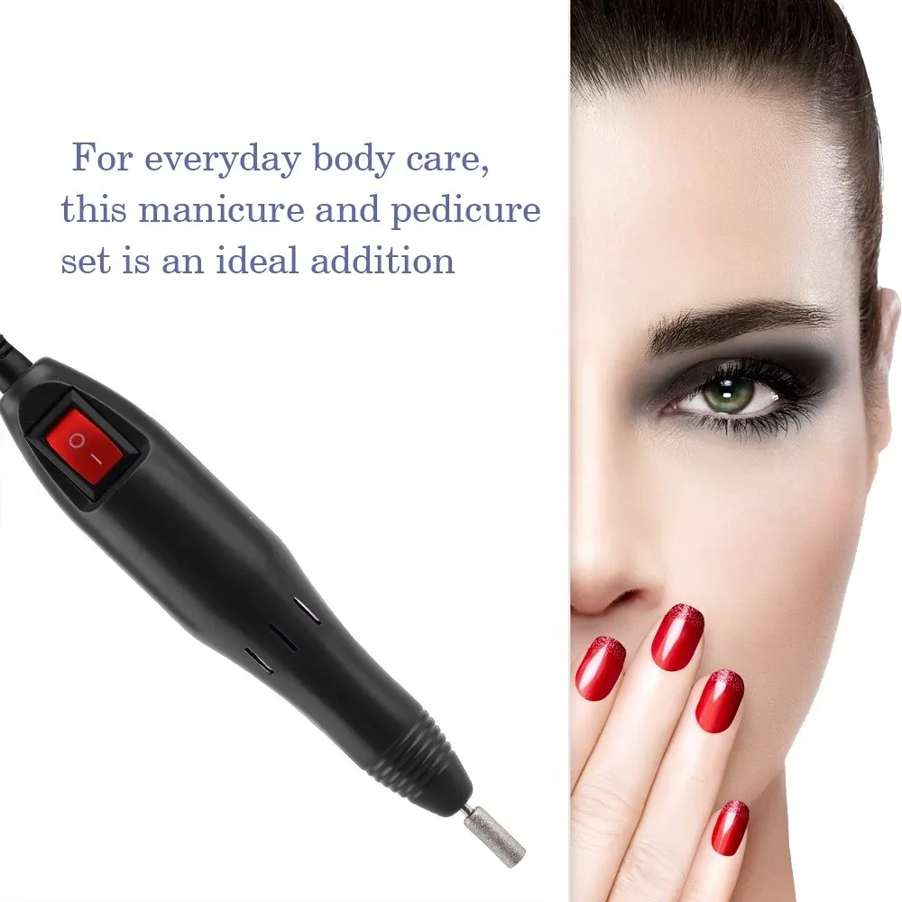 

NEW Professional Electric Acrylic Nail Drill File Machine Kit Bits Manicure