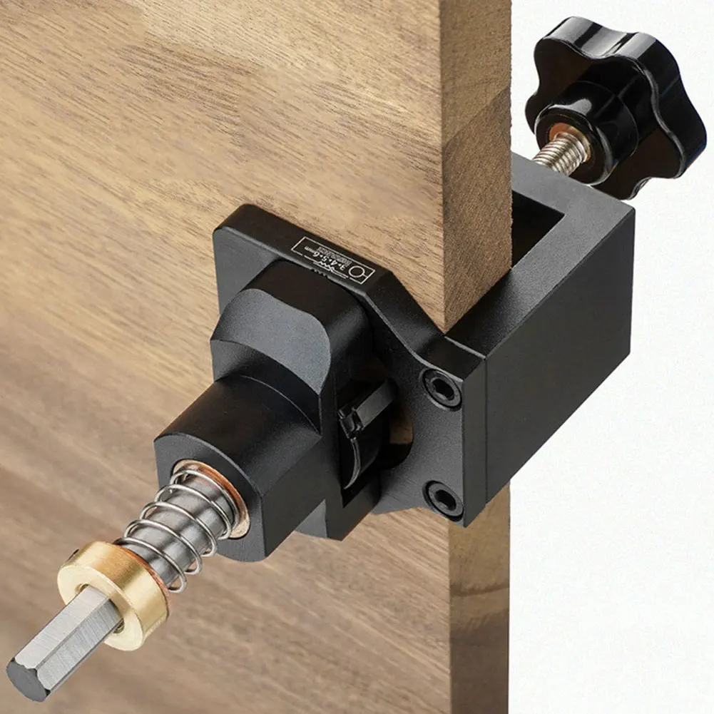

35mm Hinge Clamp Aluminum Alloy With Clamp Drill Bit Drilling Guide Jig Locator Kit Door Cabinet Woodworking Hole Puncher