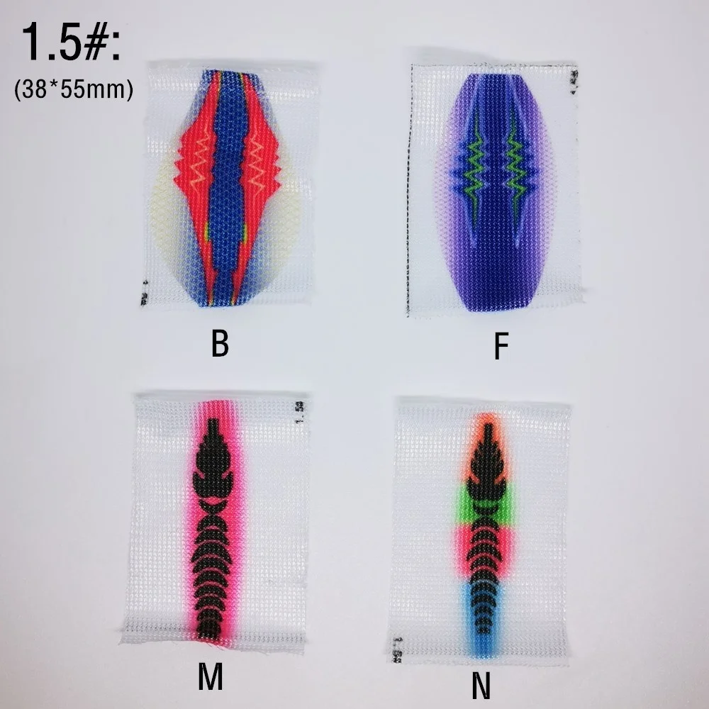 10 шт. маленькая приманка кальмар чипирон тонкая сетка стрейч полиэфирная ткань