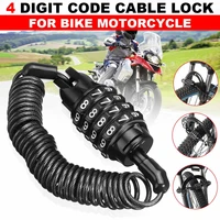 4-stellige Motorrad Helm kombination Codiert Lock Motorrad Bike Fahrrad Anti-Diebstahl Stahldraht Lock Kleine und Tragbare
