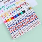 12 Цвет TouchUp ручка Быстросохнущий компакт-дисков шин древесины маркер для белой доски DIY Фотоальбом граффити постоянного водостойкая ручка для рисования картин