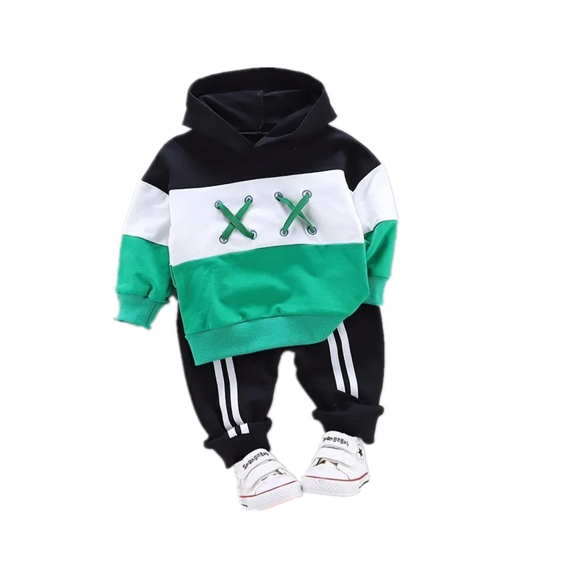 Новый осенний костюм для маленьких девочек детская спортивная толстовка штаны