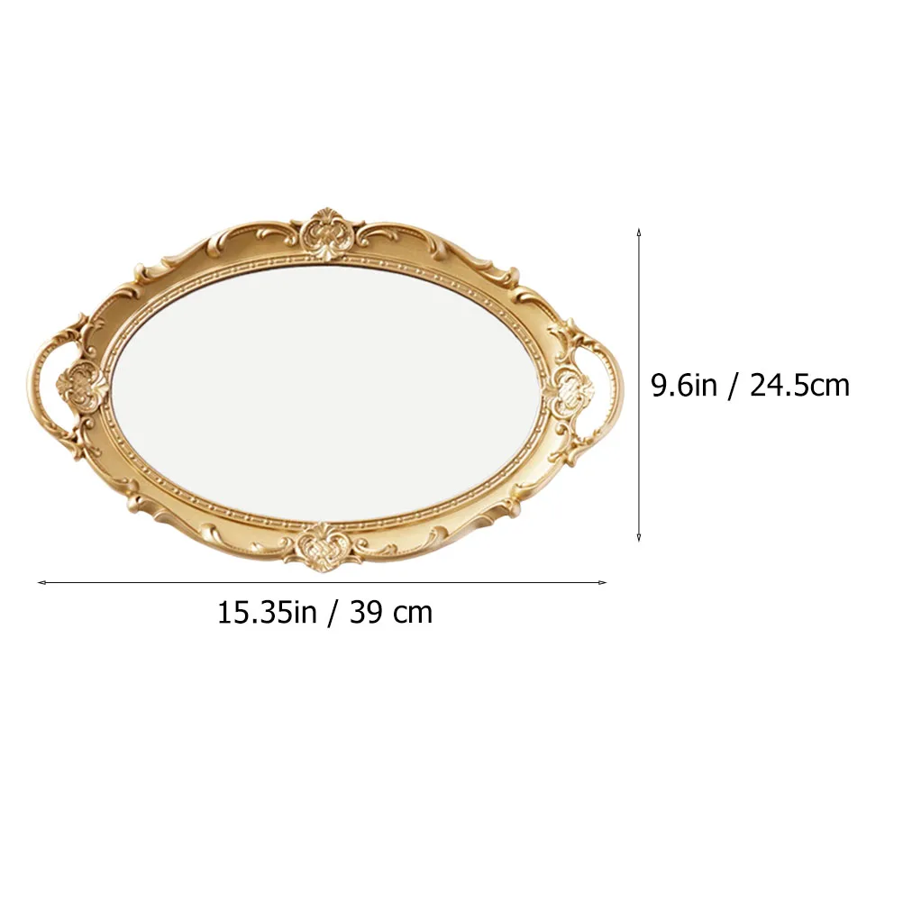 Европейский лоток для хранения косметики пластины духов в стиле ретро зеркало