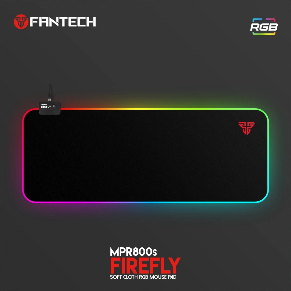 Большой коврик для мыши FANTECH MPR800S профессиональный игровой RGB 80x30x0 04 см с