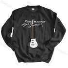 Толстовка мужская тонкая, свитшот с риккетом, худи с принтом Джорджа Харрисона на гитаре, худи на осень-весну