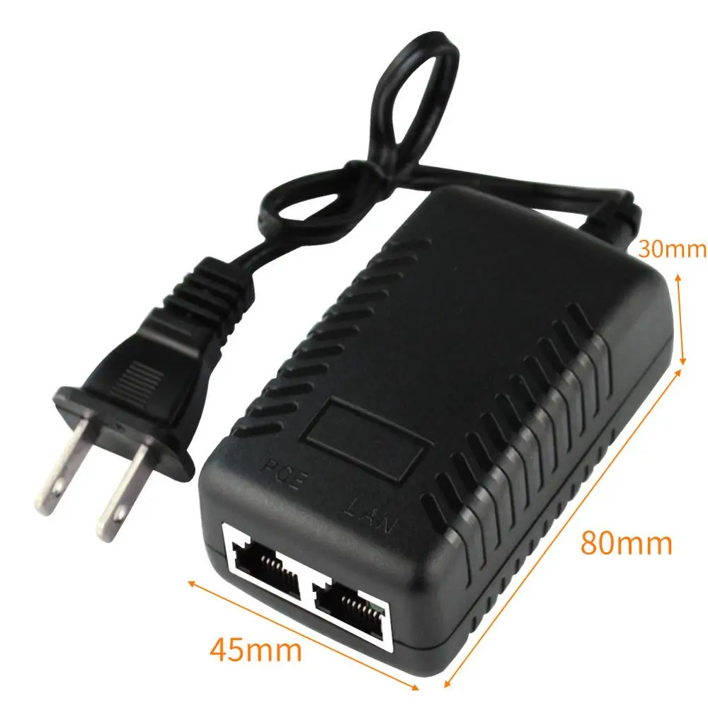 POE инжектор DC 48V 0.5A PoE источник питания подходит для ip камеры/беспроводной AP EU/US/AU/UK