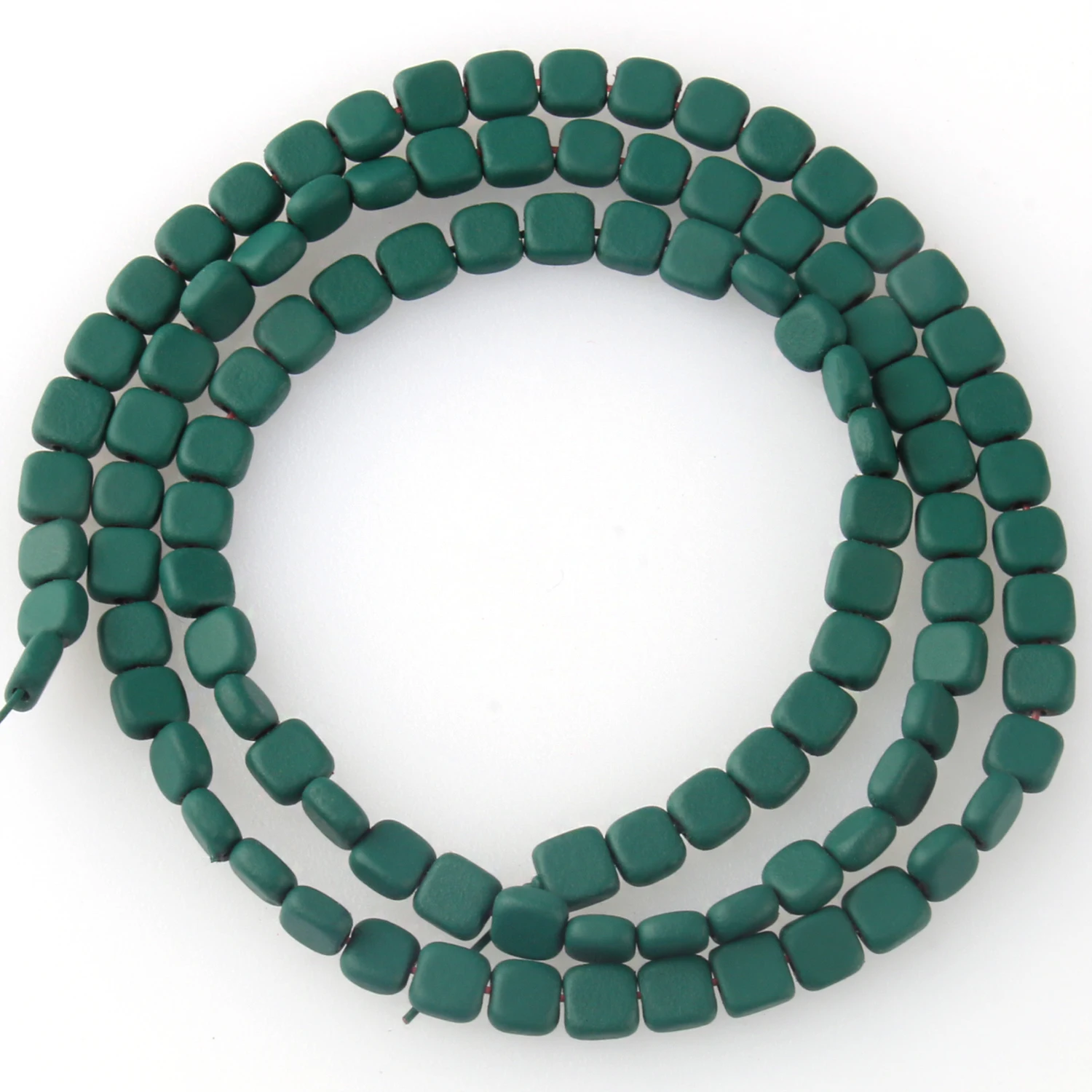 

Natural Stone Beads Flat Square Colorful Hematite Minerals Spacer Beads for Jewelry Making DIY Bracelet Necklace Accessories