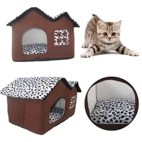 removable dog beds double pet house brown dog room cat beds dog cushion luxury pet products dropship