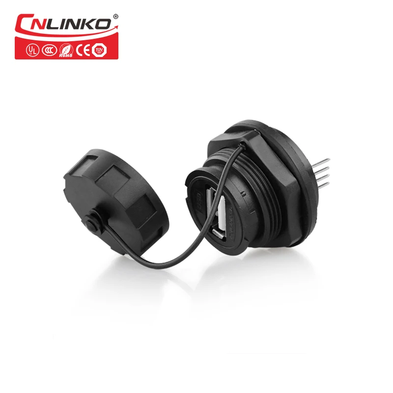 USB A женский передняя сторона и задняя 4 Pin подключение PCB пайки непосредственно