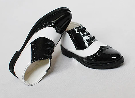 

G10-135 детская игрушка 1/4 1/3 дядя bjd sd DD кукла реквизит аксессуары обувь для джентльмена Мужская обувь черного и белого цвета 1 пара