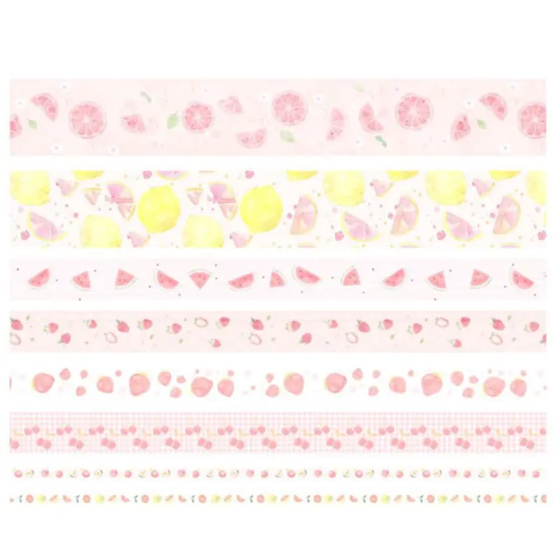 

8Pcs Fruit Washi Tape Adhesive Tape DIY Scrapbooking Sticker Label Masking Tapes