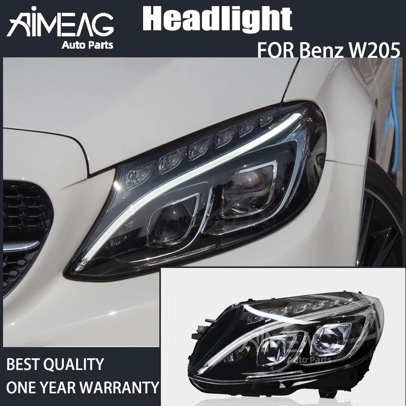 Сделано для Benz C CLASS W205 полусборная фара головного света C180 C200 C260|Фара авто в сборе|