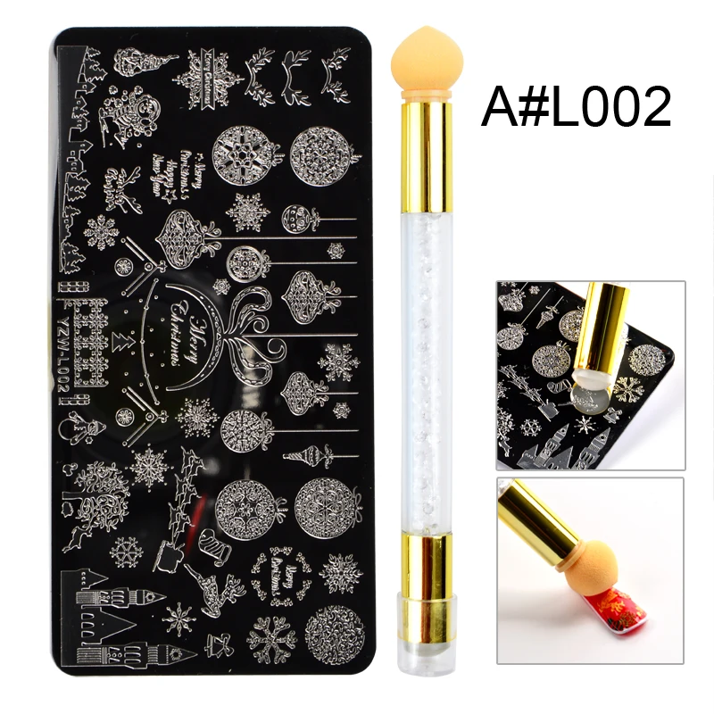 1 комплект Бабочка/снежинка стальная пластина для штамповки ногтей Цветочный