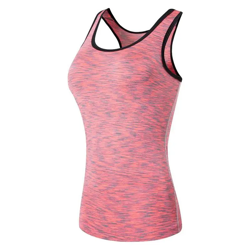 Jeansian Для женщин быстрое высыхание Slim Fit безрукавки для Tanktops безрукавная майка сорочка SWT241 розовый