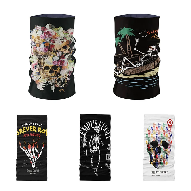 3D Печатный череп эластичный телефон спортивный ремешок на руку запястье