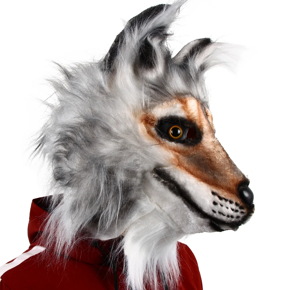 Изготовь маску волка для игры