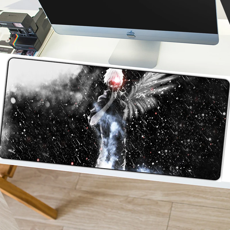 Игровой коврик для мыши 800x300 мм, XL, противоскользящий, с блокировкой скольжения, натуральный каучук, большой игровой коврик для мыши, аниме, для настольного компьютера, ноутбука