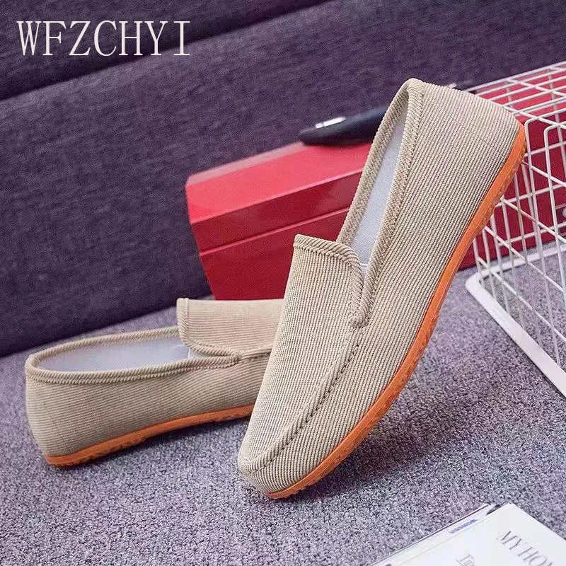 Новые повседневные мужские мокасины большого размера обувь на плоской подошве