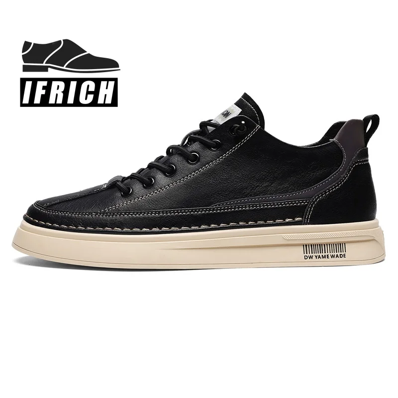 

2021 Fashion Men Leather Shoes White Black Adult Casual Shoes Designer Sneakers Mens Top Quality Casual Shoes For Youth