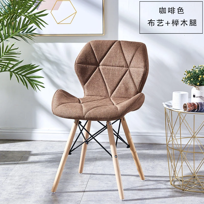Стул Eames, современный простой стол, стул для семьи, для столовой, задний стул, компьютерный стул, стул, стул из твердой древесины, скандинавский обеденный стул - Цвет: see chart