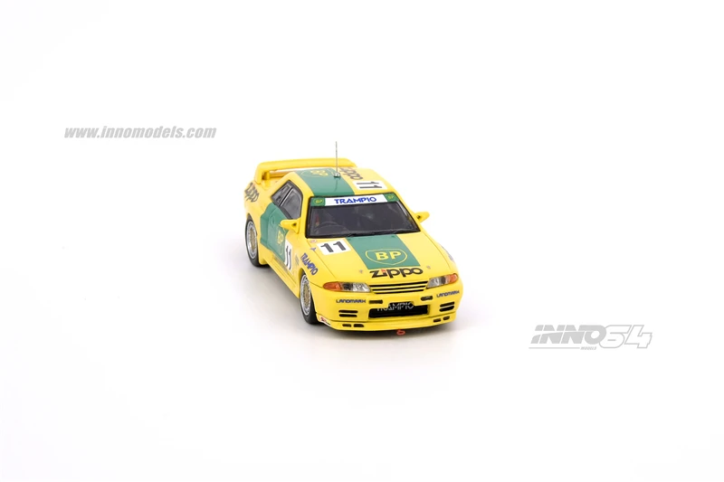INNO 1:64 Nissan Skyline GT-R R32 BP OIL TRAMPIO Inter TEC Fuji 1993 #11 литая модель автомобиля | Игрушки и хобби