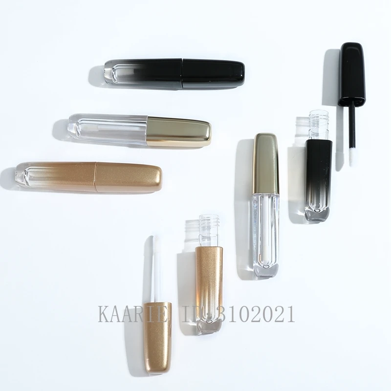 3.5ml 50/100pcs Empty AS Gradient Gold&ampBlack Lip Gloss Tube DIY Portable Liquid Lipstick Container Cosmetic Lipgloss Bottle | Красота и