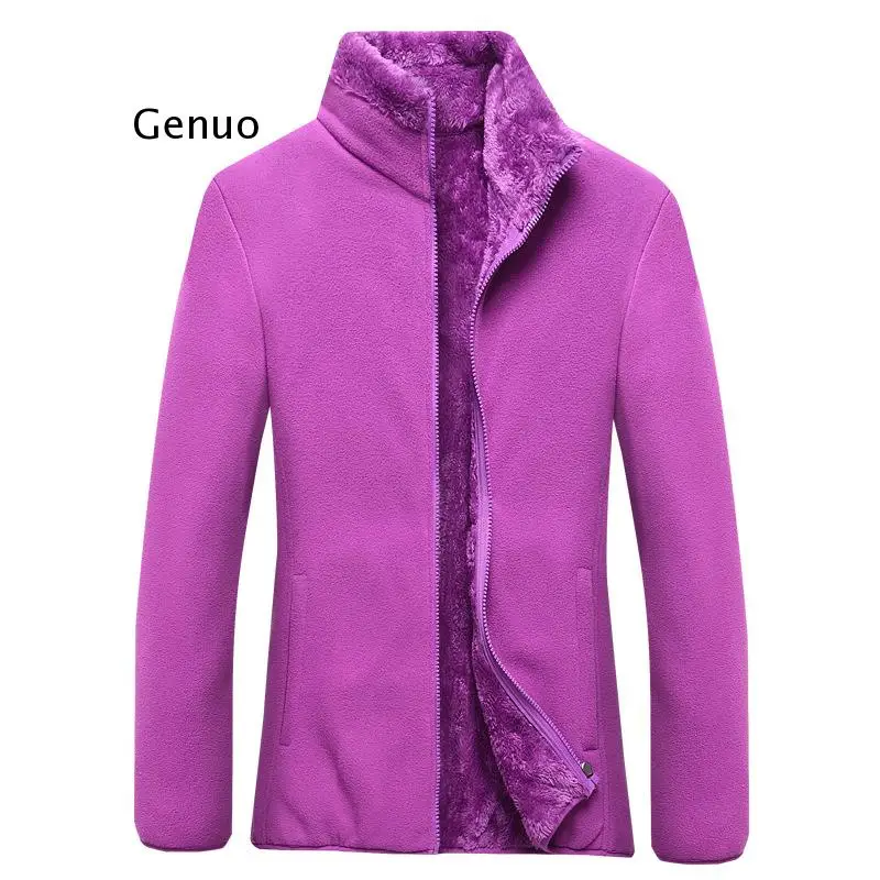 Толстая флисовая куртка для женщин на осень и зиму уличное флисовое теплое