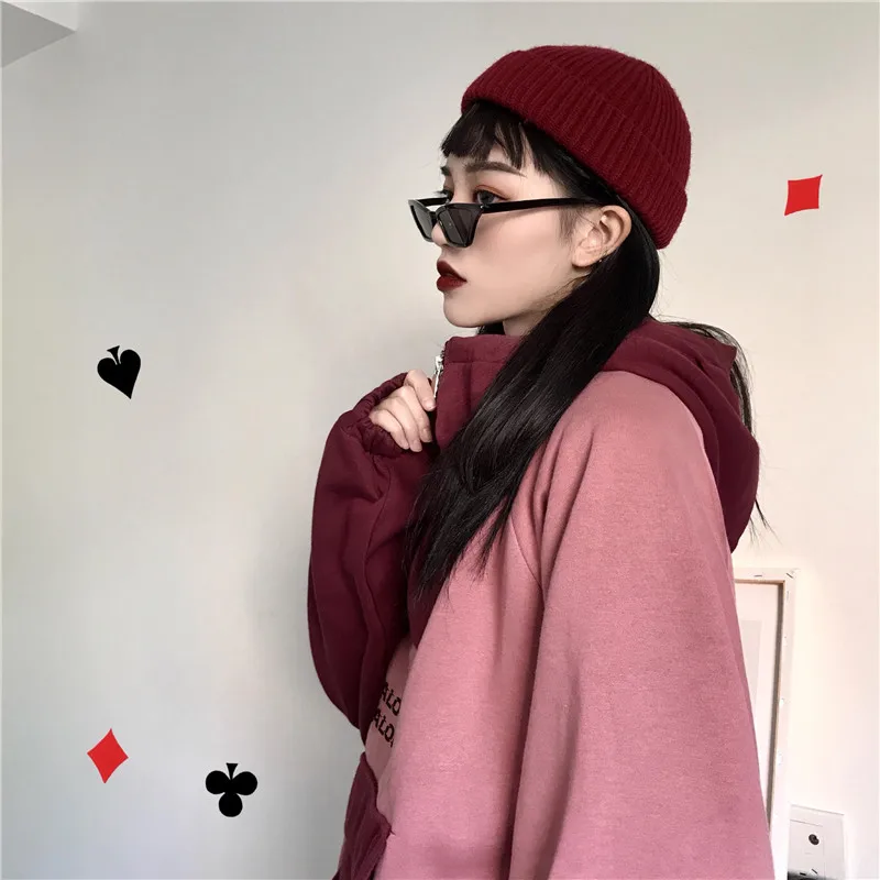 Женские толстовки с капюшоном свитшоты оверсайз буквенным принтом пуловеры Harakuju