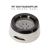 pet dog bowl car anti tipping splash proof and non wetting mouth floating bowl waterer plastic portable cat dog supplies