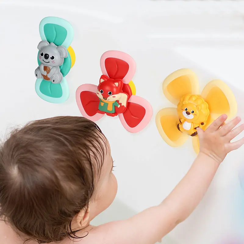 

Baby Toys 0 12 Months Cartoon Insects Suction Cup Spinner Toy Educational Baby Games Rattles Children Toys Toys For Babies