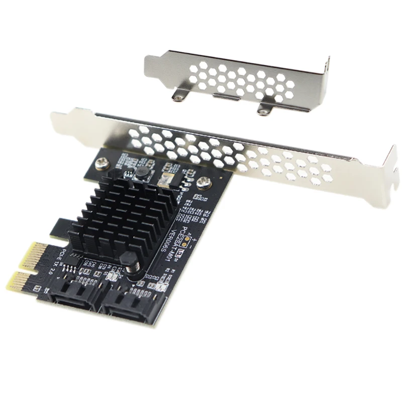 

PCI Express SATA 3,0 карта контроллера 2 порта PCIe SATA III 6 Гбит/с внутренний адаптер конвертер Поддержка порта HDD SSD для настольного ПК Win 10