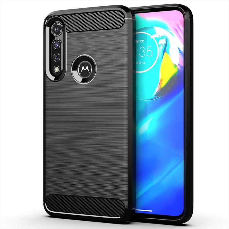50 шт./лот ультра тонкий противоударный чехол из углеродного волокна для Motorola Moto G