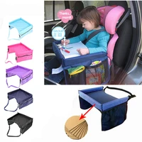 baby kids car tray plates portable waterproof dining drink table for kids car seat child cartoon toy holder storage baby fence