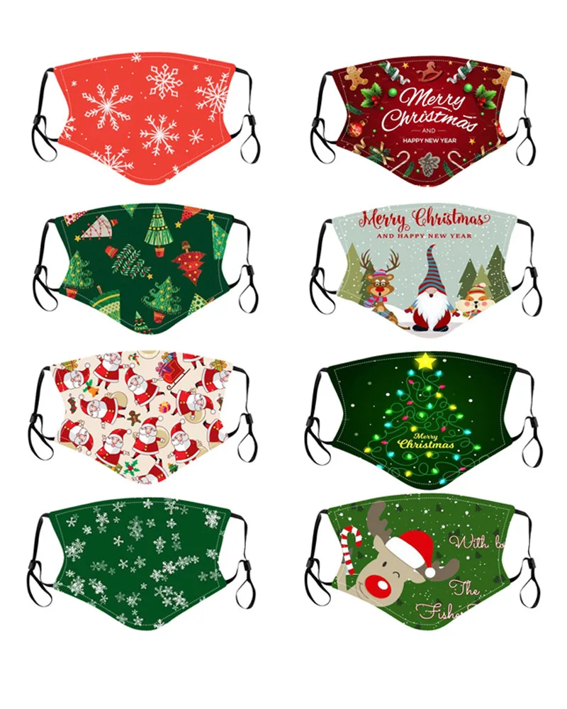 

Рождественская черная маска для взрослых женщин, дышащая маска для косплея Санта-Клауса для Хэллоуина