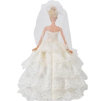 for 29cm doll dress doll clothes princess deluxe wedding marriage dress bride toys fantasy accessories for doll gift c6d8